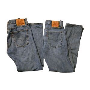 Levi's 505 Mens 31/30 (Lot Of 2)  Blue Jeans Minimalist